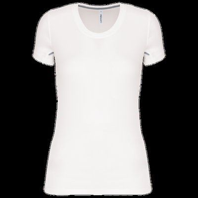 Camiseta de deporte entallada White / Silver L