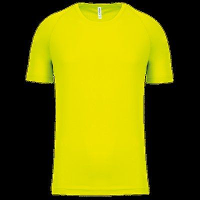 Camiseta de deporte hombre poliéster Fluorescent Yellow 3XL