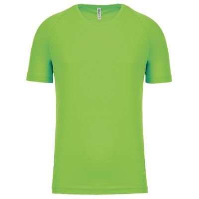 Camiseta de deporte hombre poliéster Lime S