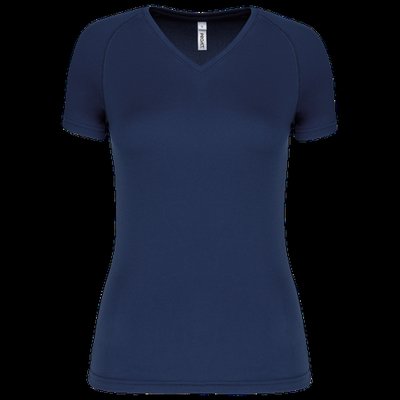 Camiseta de deporte mujer cuello de pico Sporty Navy L