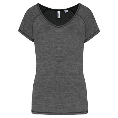 Camiseta deporte mujer ecológica Marl Dark Grey L