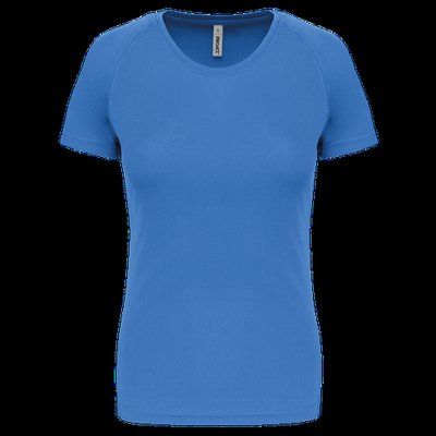 Camiseta de deporte mujer poliéster Aqua Blue L