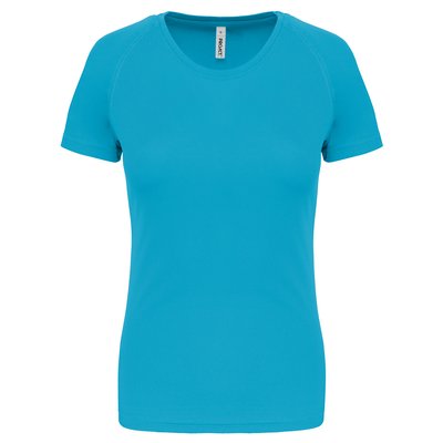 Camiseta de deporte mujer poliéster Azul L