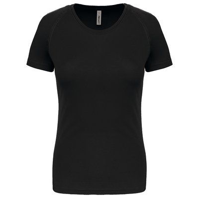 Camiseta de deporte mujer poliéster Black XXL