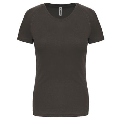 Camiseta de deporte mujer poliéster DARK GREY L