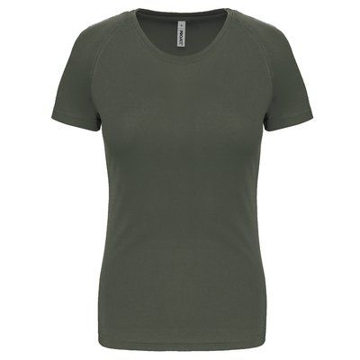 Camiseta de deporte mujer poliéster Dark Khaki S