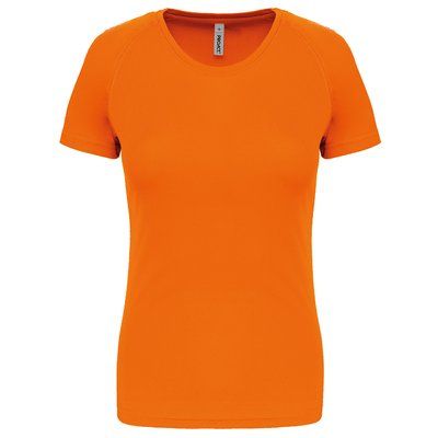 Camiseta de deporte mujer poliéster Fluorescent Orange XL