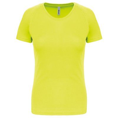 Camiseta de deporte mujer poliéster Fluorescent Yellow S