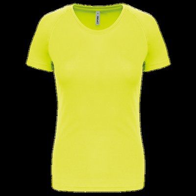 Camiseta de deporte mujer poliéster Fluorescent Yellow XXL