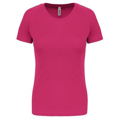 Camiseta de deporte mujer poliéster Fuchsia XS