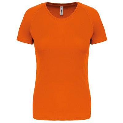 Camiseta de deporte mujer poliéster Naranja XS