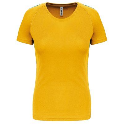 Camiseta de deporte mujer poliéster True Yellow XS