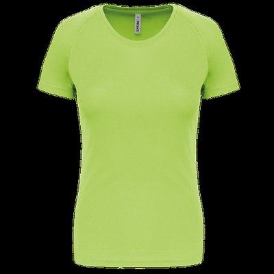 Camiseta de deporte mujer poliéster Verde S