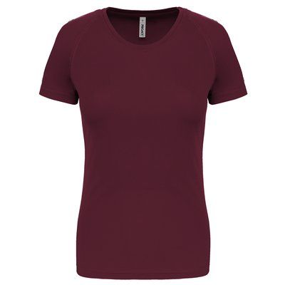 Camiseta de deporte mujer poliéster Wine M