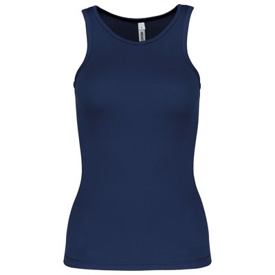 Camiseta de deporte tirantes para chica Azul L