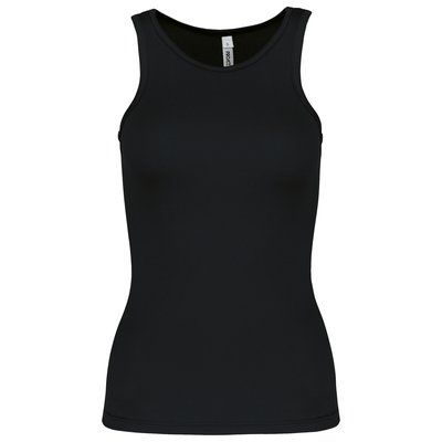 Camiseta de deporte tirantes para chica Black XS