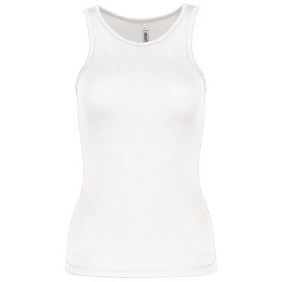 Camiseta de deporte tirantes para chica White XS