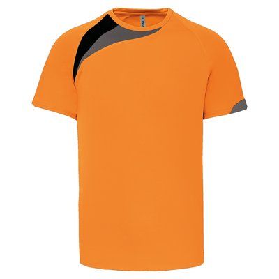 Camiseta deportes manga corta niños Orange / Black / Storm Grey 8/10 ans