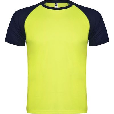 Camiseta Deportiva Bicolor AMARILLO FLUOR/MARINO 8