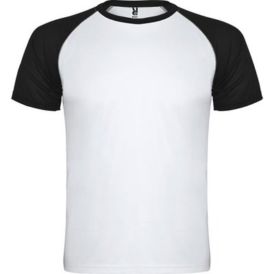 Camiseta Deportiva Bicolor Blanco / Negro S