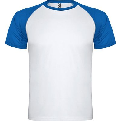 Camiseta Deportiva Bicolor BLANCO/ROYAL 2XL