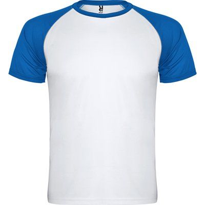 Camiseta Deportiva Bicolor BLANCO/ROYAL 4