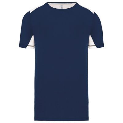 Camiseta deportiva bicolor unisex Sporty Navy / White S