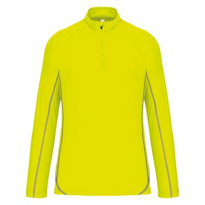 Camiseta deportiva manga larga hombre Amarillo XXL