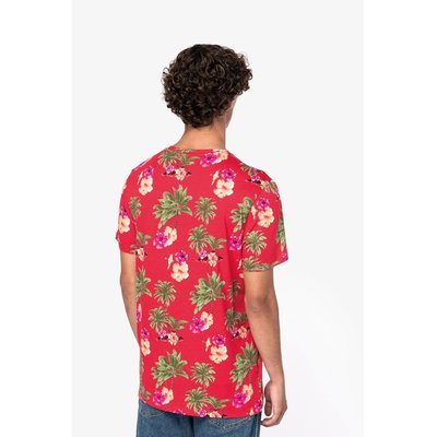 Camiseta diseño tropical hombre