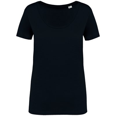 Camiseta ecorresponsable mujer Negro XXL