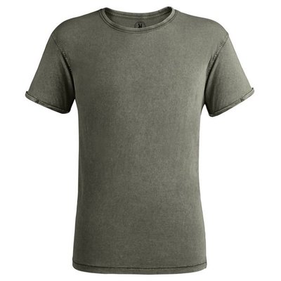 Camiseta Efecto Desgastado VERDE MILITAR OSCURO L