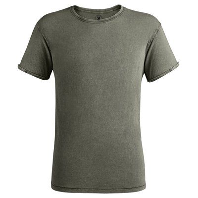 Camiseta Efecto Desgastado VERDE MILITAR OSCURO XL