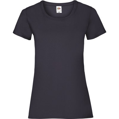 Camiseta entallada mujer 100% algodón Azul XS