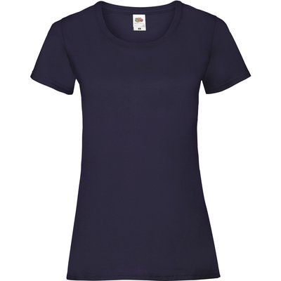 Camiseta entallada mujer 100% algodón Azul XS