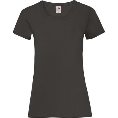 Camiseta entallada mujer 100% algodón Black L