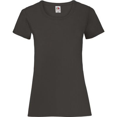 Camiseta entallada mujer 100% algodón Black S