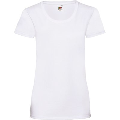 Camiseta entallada mujer 100% algodón Blanco XL