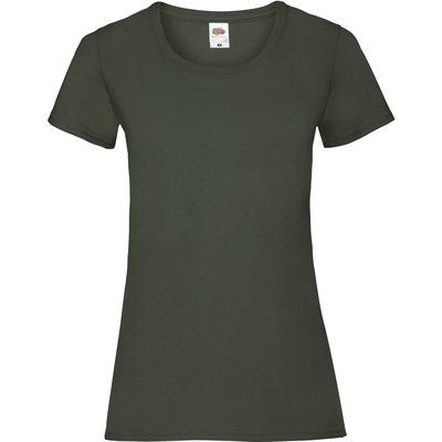 Camiseta entallada mujer 100% algodón Bottle Green S