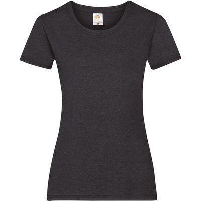 Camiseta entallada mujer 100% algodón Dark Heather Grey XL