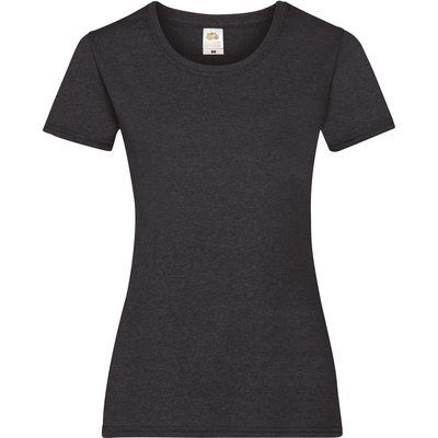 Camiseta entallada mujer 100% algodón Dark Heather Grey XS