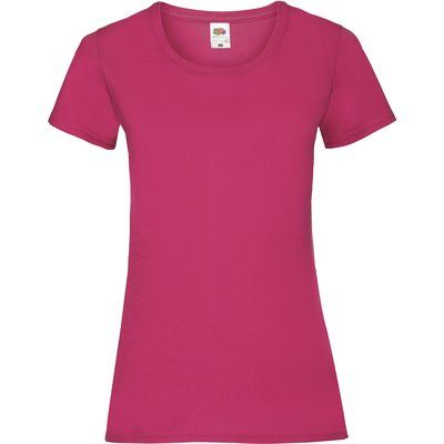 Camiseta entallada mujer 100% algodón Fuchsia XS