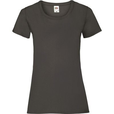 Camiseta entallada mujer 100% algodón Gris XXL