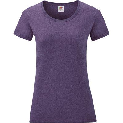 Camiseta entallada mujer 100% algodón Heather Purple M