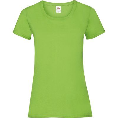 Camiseta entallada mujer 100% algodón Lime XL