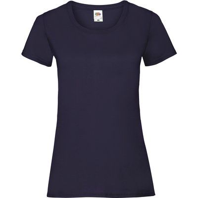 Camiseta entallada mujer 100% algodón Navy XS