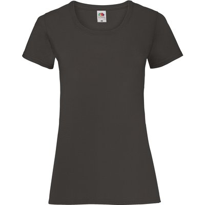 Camiseta entallada mujer 100% algodón Negro S