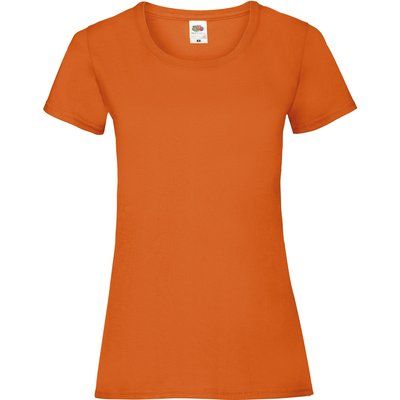 Camiseta entallada mujer 100% algodón Orange S