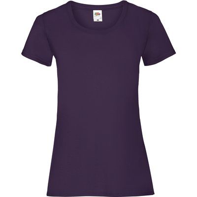 Camiseta entallada mujer 100% algodón Purple L