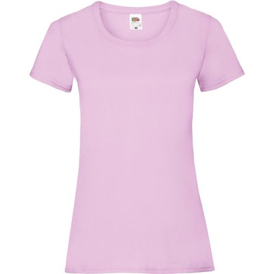 Camiseta entallada mujer 100% algodón Rosa L