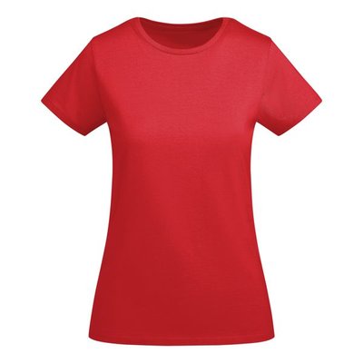 Camiseta entallada mujer algodón orgánico Rojo S